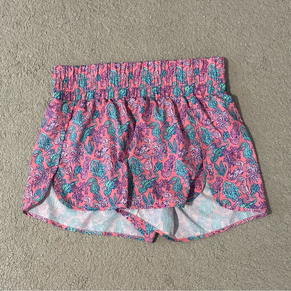 4/$25 Simply Southern Vibrant Seahorse High Waist Shorts Women’s XL - Picture 1 of 10